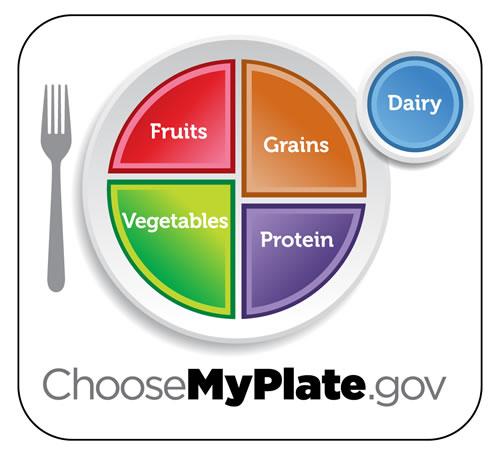 Potravinové schéma MyPlate