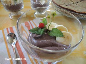 Čokoládový dezert z ricotty v poháru