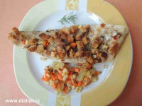 Hotový rybí filet Trondheim naservírovaný na talíři