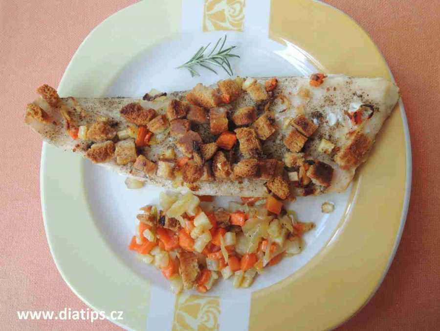 Hotový rybí filet Trondheim naservírovaný na talíři